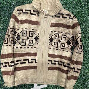 Vintage Pendleton Sweater Mens XL High grade Western Wear Cardigan Zip Up Aztec